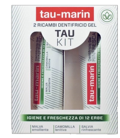 TAU MARIN DENTIFRICIO RINFRESCANTE RICARICA TAU KIT 2X20ML - Parafarmacia Mostacciano