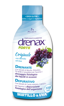DRENAX FORTE ORIGINALE CON MIRTILLO E UVA 300 ML - Parafarmacia Mostacciano