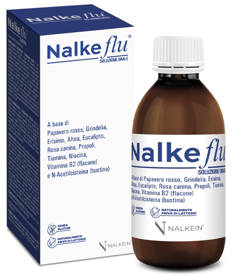 NALKEFLU SOLUZIONE ORALE 200 ML + 1  BUSTINA DA 2,5 G - Parafarmacia Mostacciano