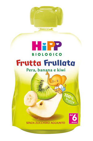 HIPP BIO FRUTTA FRULLATA PERA BANANA KIWI 90 G - Parafarmacia Mostacciano