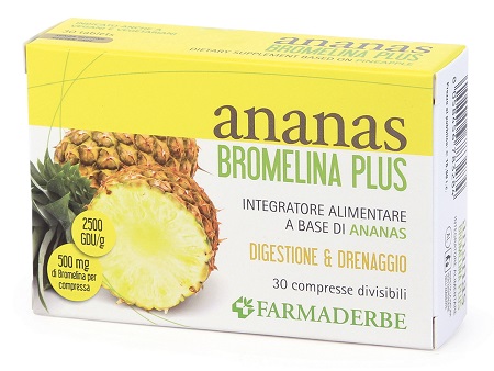 ANANAS BROMELINA PLUS 30 COMPRESSE - Parafarmacia Mostacciano