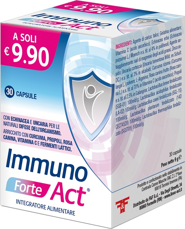 IMMUNO FORTE ACT 30 CAPSULE - Parafarmacia Mostacciano