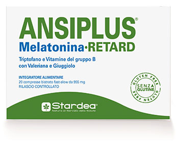 ANSIPLUS RETARD MELATONINA 20 COMPRESSE BISTRATO FAST SLOW 955 MG - Parafarmacia Mostacciano