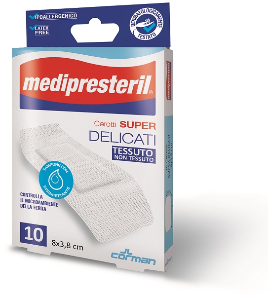 MEDIPRESTERIL CEROTTI DELICATI SUPER 8 X 3,8 10 PEZZI - Parafarmacia Mostacciano