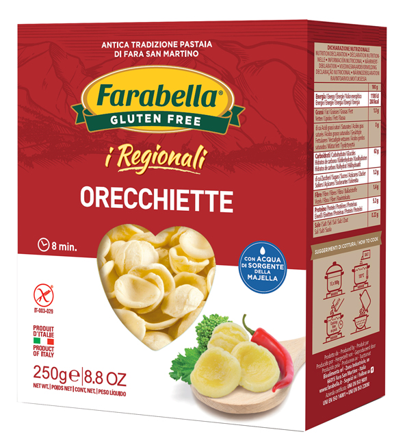 FARABELLA ORECCHIETTE I REGIONALI PASTA FRESCA STABILIZZATA 250 G - Parafarmacia Mostacciano