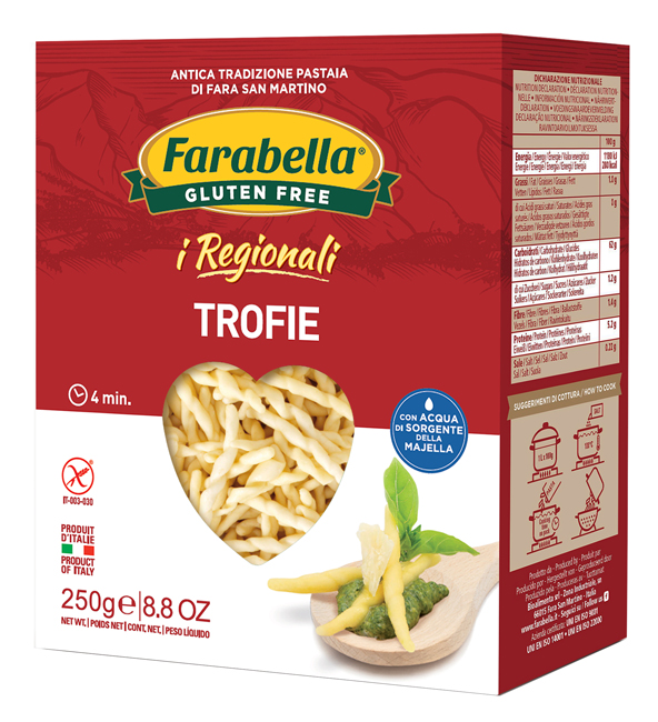 FARABELLA TROFIE I REGIONALI PASTA FRESCA STABILIZZATA 250 G - Parafarmacia Mostacciano