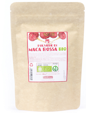 MACA ROSSA POLVERE BIO 200 G - Parafarmacia Mostacciano