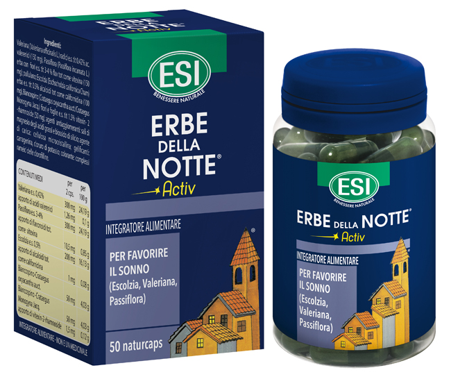ESI ERBE DELLA NOTTE ACTIV 50 CAPSULE - Parafarmacia Mostacciano