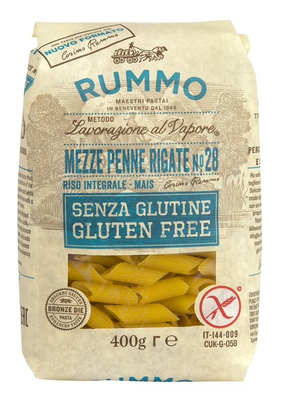 RUMMO MEZZE PENNE RIGATE N28 RISO INTEGRALE E MAIS 400 G - Parafarmacia Mostacciano