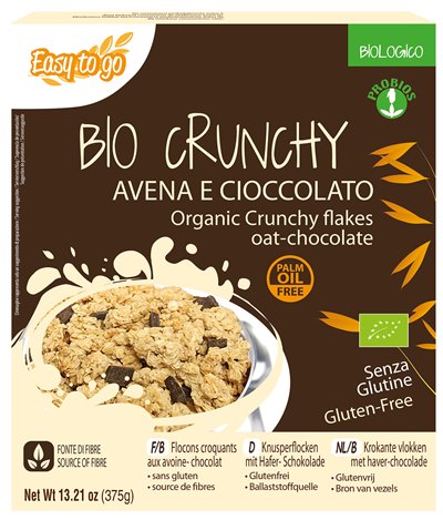 EASY TO GO BIO CRUNCHY AVENA E CIOCCOLATO 375 G - Parafarmacia Mostacciano