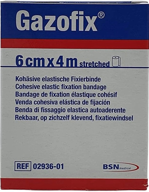 BENDA ELASTICA AUTOADESIVA GAZOFIX 6X400 CM - Parafarmacia Mostacciano