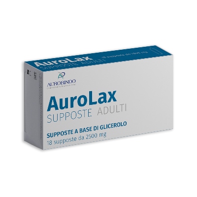 SUPPOSTE AUROLAX GLICEROLO 2500 MG 18 SUPPOSTE - Parafarmacia Mostacciano