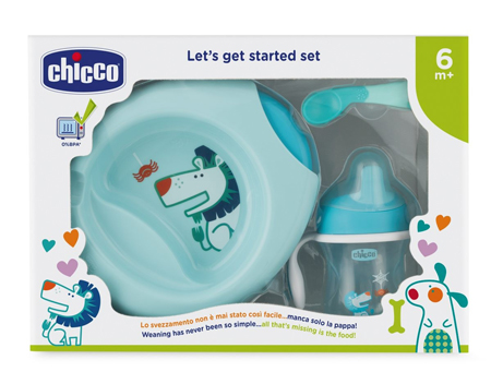 CHICCO SET PAPPA 6 MESI+ AZZURRO - Parafarmacia Mostacciano