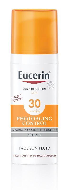 EUCERIN SUN PROTECTION SPF 30 PHOTOAGING CONTROL FACE SUN FLUID ANTI AGE 50 ML - Parafarmacia Mostacciano