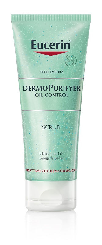 EUCERIN PELLE IMPURA DERMOPURIFYER OIL CONTROL SCRUB 100 ML - Parafarmacia Mostacciano