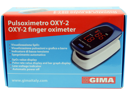 PULSOXIMETRO DA DITO OXY-2 SCHERMO LED 60X30,5X32,5MM 1 PEZZO - Parafarmacia Mostacciano