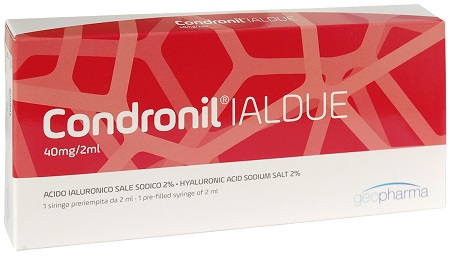 SIRINGA INTRA-ARTICOLARE CONDRONIL IALDUE PRERIEMPITA ACIDO IALURONICO SALE SODICO 40 MG 2 ML - Parafarmacia Mostacciano