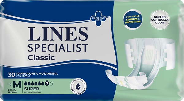 PANNOLONE A MUTANDA LINES SPECIALIST CLASSIC SUPER MM 30 PEZZI - Parafarmacia Mostacciano