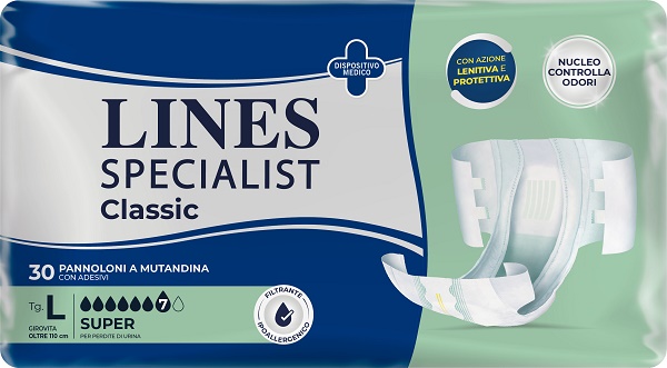 PANNOLONE A MUTANDA LINES SPECIALIST CLASSIC SUPER MG 30 PEZZI - Parafarmacia Mostacciano