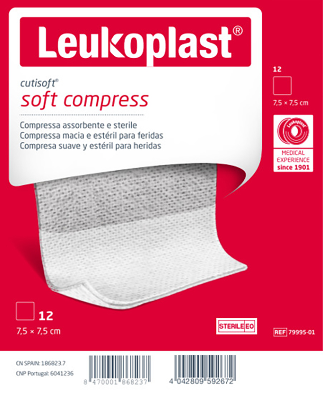 GARZA IDROFILA COMPRESSA CUTISOFT TESSUTO NON TESSUTO 7,5X7,5 CM 12 PEZZI - Parafarmacia Mostacciano