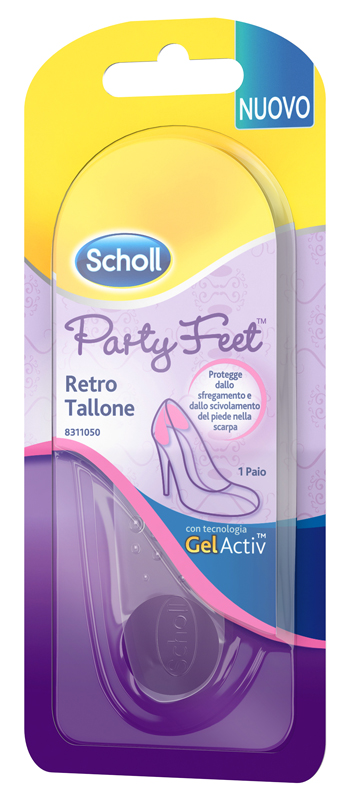 PLANTARE ORTOPEDICO PER RETRO TALLONE PARTY FEET SCHOLL GEL ACTIV 1 PAIO - Parafarmacia Mostacciano