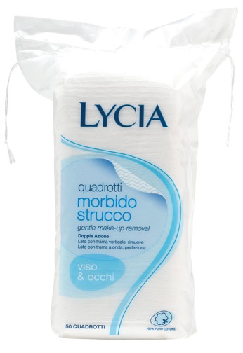 LYCIA 50 QUADROTTI COTONE STRISCIA 12 PEZZI - Parafarmacia Mostacciano