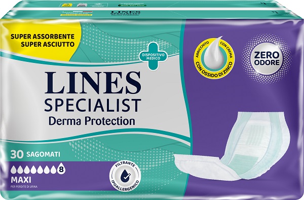 PANNOLONE PER INCONTINENZA LINES SPECIALIST SAGOMATO MAXI 30 PEZZI - Parafarmacia Mostacciano