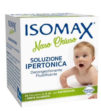 SOLUZIONE IPERTONICA ISOMAX NASO CHIUSO 20 FLACONCINI DA 5 ML - Parafarmacia Mostacciano