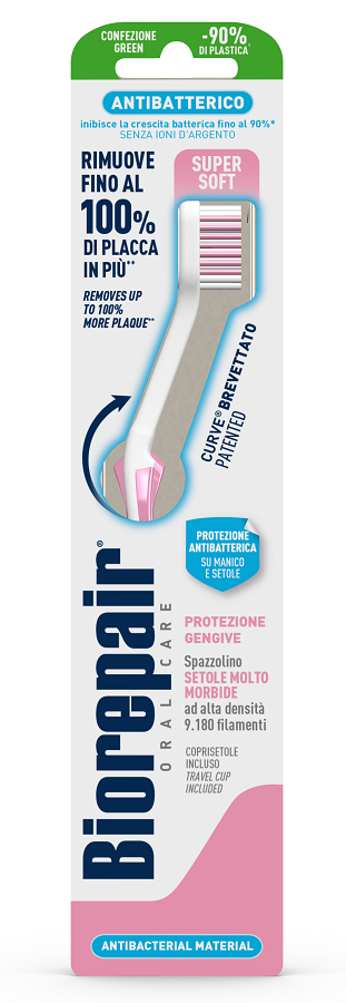 BIOREPAIR ORAL CARE ANTIBATTERICO SPAZZOLINO PIU' COMFORT PROTEZIONE GENGIVE SETOLE SUPER SOFT - Parafarmacia Mostacciano