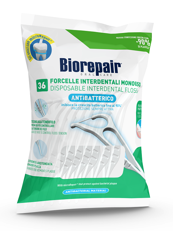 BIOREPAIR ORAL CARE ANTIBATTERICO FORCELLE INTERDENTALI MONOUSO 36 PEZZI - Parafarmacia Mostacciano