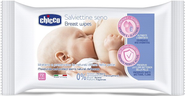 CHICCO SALVIETTE DETERGENTI PER IL SENO 72 PEZZI - Parafarmacia Mostacciano