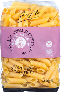 GAROFALO PENNE RIGATE SENZA GLUTINE 400 G - Parafarmacia Mostacciano