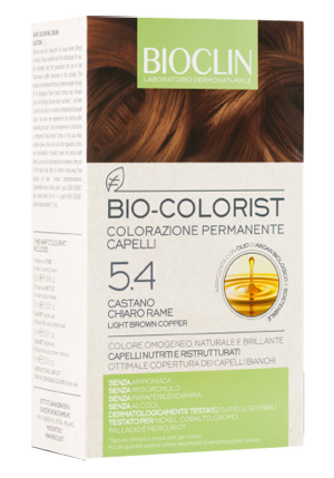 BIOCLIN BIO COLORIST 5,4 CASTANO CHIARO RAME - Parafarmacia Mostacciano