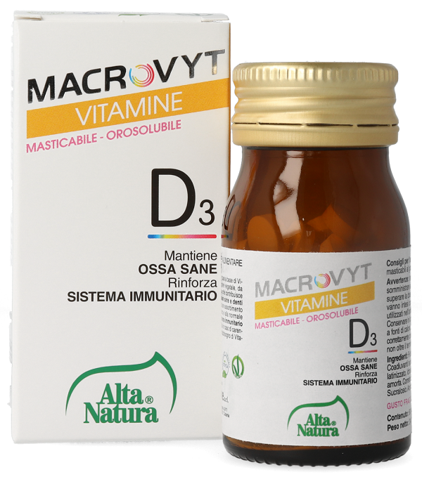 MACROVYT VITAMINA D3 VEG 60 COMPRESSE OROSOLUBILI - Parafarmacia Mostacciano