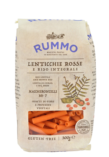 RUMMO MACCHERONCELLI N 7 LENTICCHIE ROSSE E RISO INTEGRALE 300 G - Parafarmacia Mostacciano