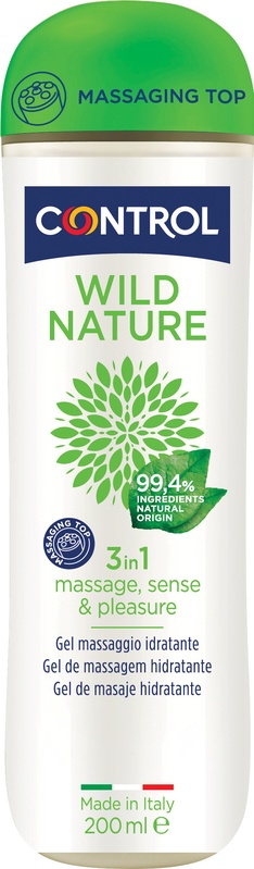 CONTROL WILD NATURE MASSAGE GEL MASSAGGIO 3 IN 1 200 ML - Parafarmacia Mostacciano