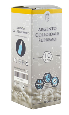 ARGENTO COLLOIDALE SUPREMO 10PPM CERTIFICATO CON CONTAGOCCE 100 ML - Parafarmacia Mostacciano