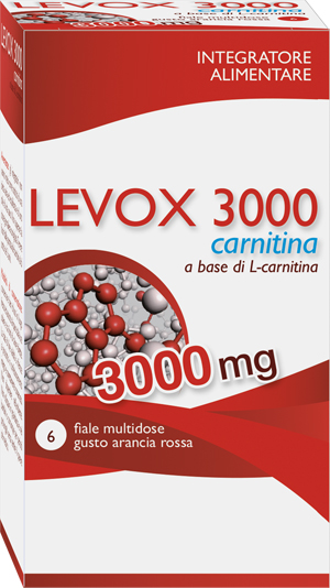 LEVOX 3000 CARNITINA 6 FLACONCINI DA 25 ML - Parafarmacia Mostacciano