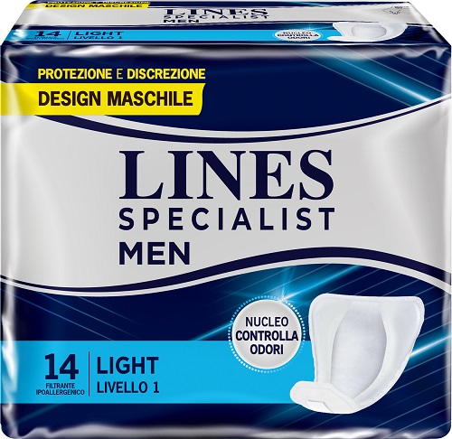PANNOLONI LINES SPECIALIST MEN LIVELLO 1 14 PEZZI - Parafarmacia Mostacciano