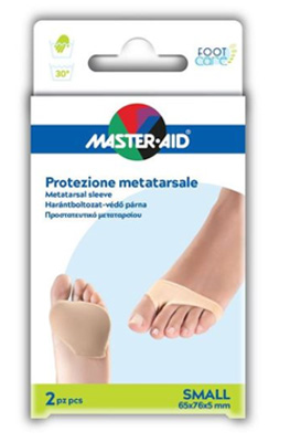 PROTEZIONE MASTER-AID PER METATARSO IN TESSUTO ELASTICO E GEL S 1 PAIO - Parafarmacia Mostacciano