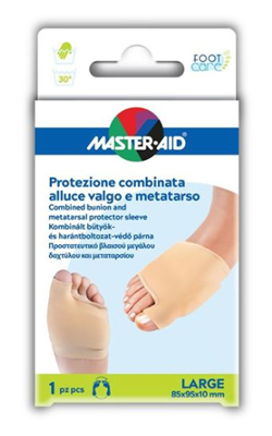 PROTEZIONE MASTER-AID PER ALLUCE VALGO E METATARSO L 1 PEZZO - Parafarmacia Mostacciano