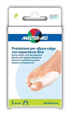 PROTEZIONE MASTER-AID PER ALLUCE VALGO CON SEPARATORE DITA INTEGRATO 1 PEZZO - Parafarmacia Mostacciano