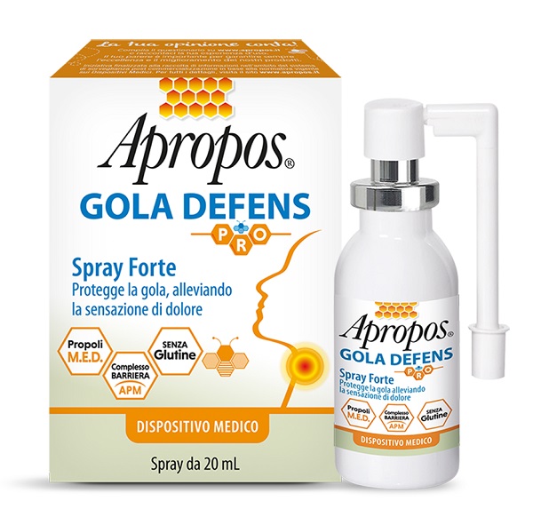 APROPOS GOLA DEFENS PRO SPRAY NO ALCOL 20 ML - Parafarmacia Mostacciano