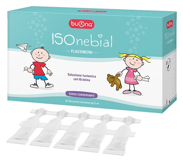 ISONEBIAL FLACONCINI SOLUZIONE ISOTONICA 0,9% CON AGGIUNTA DI ECTOINA 20X5 ML - Parafarmacia Mostacciano