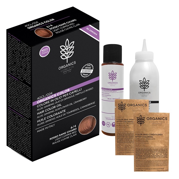 ORGANICS PHARM ORGANICS COLOR 6/4 ROSSO RAME CHIARO - Parafarmacia Mostacciano