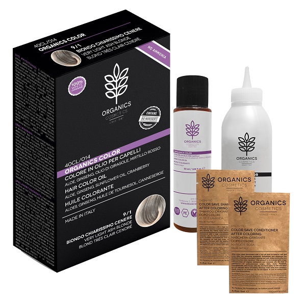 ORGANICS PHARM ORGANICS COLOR 9/1 BIONDO CHIARISSIMO CENERE - Parafarmacia Mostacciano