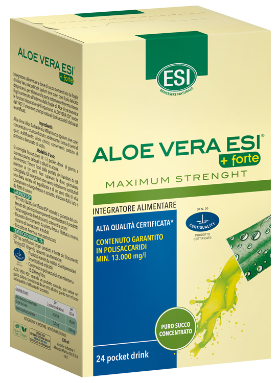 ESI ALOE VERA SUCCO + FORTE 24 POCKET DRINK - Parafarmacia Mostacciano
