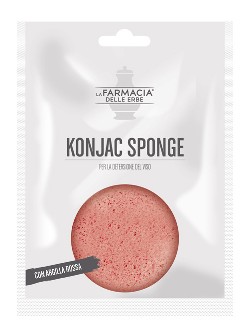 FDE KONJAC SPONGE ARGILLA ROSSA 1 PEZZO - Parafarmacia Mostacciano