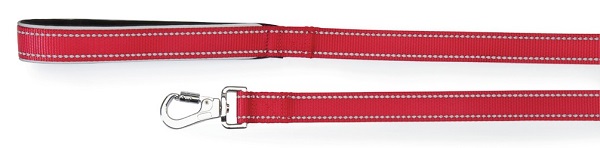 GUINZAGLIO REFLEX CON MANIGLIA IN NEOPRENE ROSSO 15 X 1200 MM - Parafarmacia Mostacciano