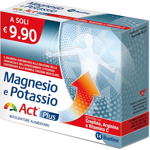 MAGNESIO E POTASSIO ACT PLUS 14 BUSTINE - Parafarmacia Mostacciano